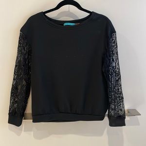 Alice and Olivia black sweatshirt
